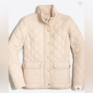 J.Crew Quilted Jacket in Warm Bisque